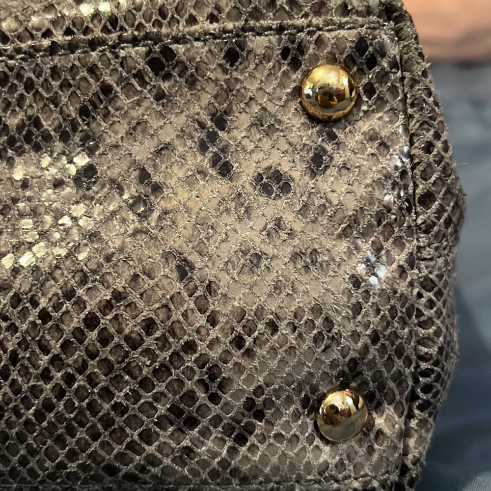 Michael Kors Python Embossed Leather Tote - image 4